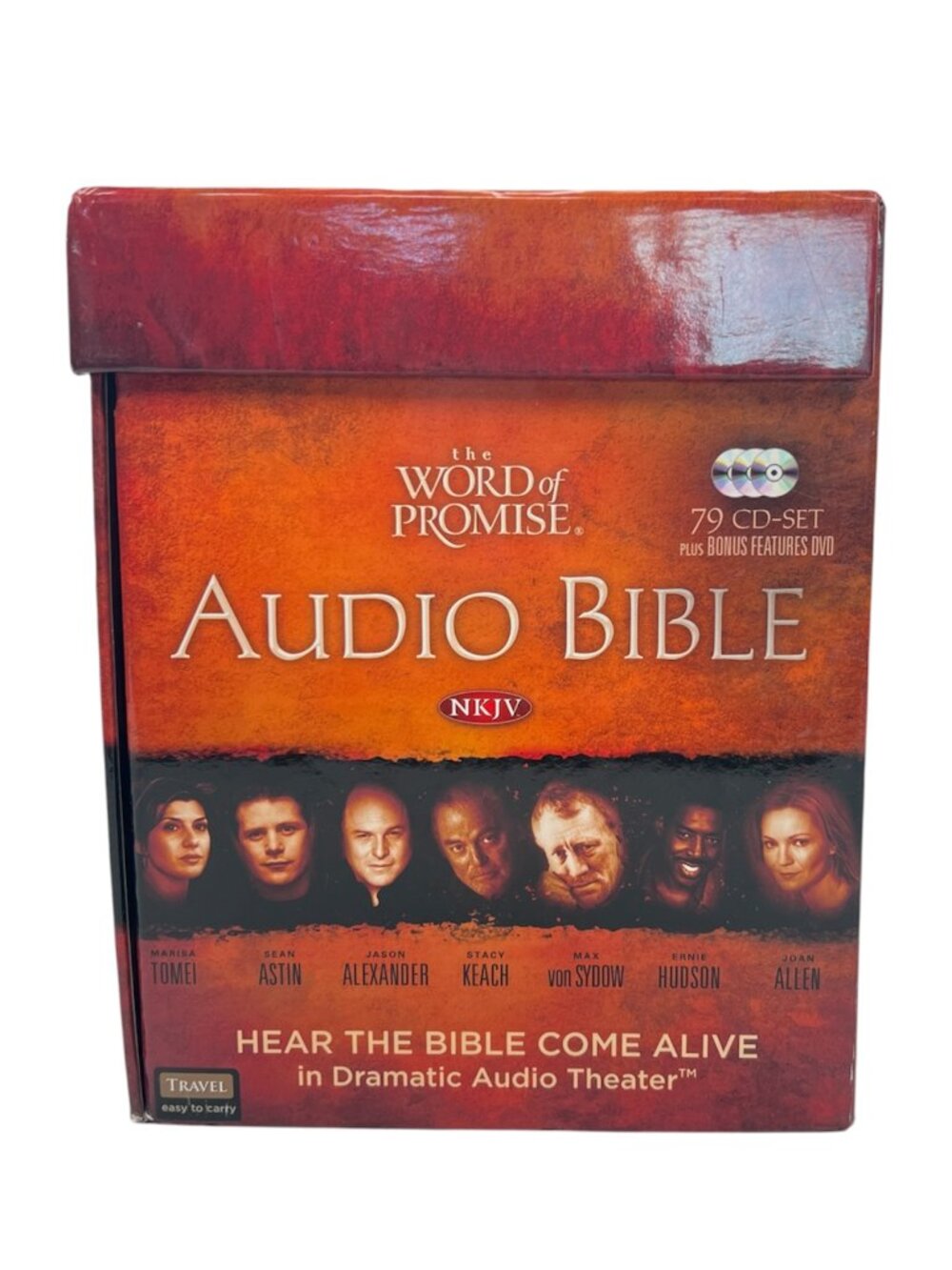The Word of Promise NKJV Complete Audio Bible 79 CD Set Bonus DVD Travel Case